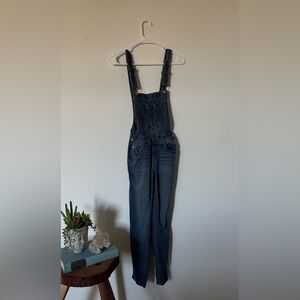 Dark Wash Denim Overalls